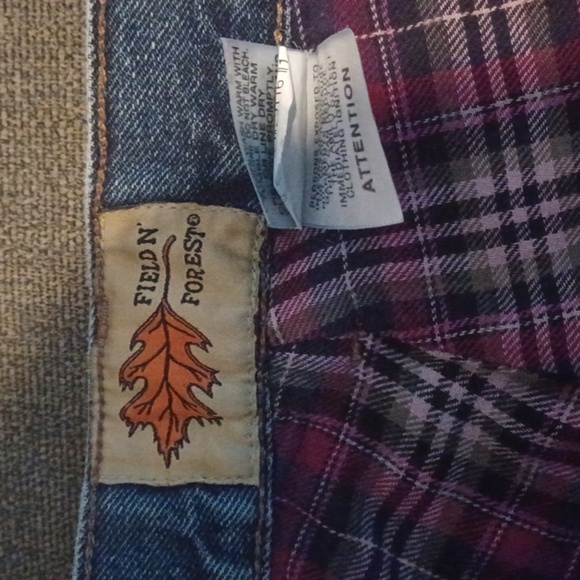 Field & Forest Flannel Lined Jeans size 10, 11" rise, 30" iNicole Studionseam - Picture 5 of 8